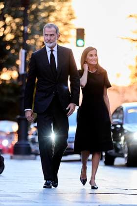 September 8, 2024, Madrid, Madrid, Spain: KING FELIPE VI of Spain and QUEEN LETIZIA of Spain attend the Mass Tribute for Juan Go³mez-Acebo at the Iglesia Catedral de las Fuerzas Armadas Madrid Spain - ZUMAc260 20240908_zep_c260_005 Copyright: xMikexChicorrox
