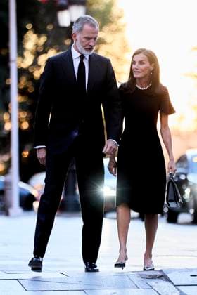September 8, 2024, Madrid, Madrid, Spain: KING FELIPE VI of Spain and QUEEN LETIZIA of Spain attend the Mass Tribute for Juan Go³mez-Acebo at the Iglesia Catedral de las Fuerzas Armadas Madrid Spain - ZUMAc260 20240908_zep_c260_041 Copyright: xMikexChicorrox