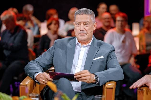 MDR Riverboat presenter Joachim Llambi on the occasion of the recording of the MDR talk show Riverboat on 30 10 2024 at Mediacity Leipzig 20241030SFL0069