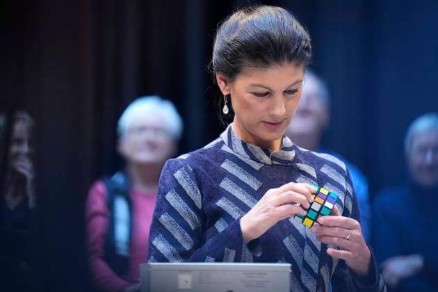Deutschlandfunk, Humboldt Forum, Sahra Wagenknecht, BSW Studio 9, Humboldt Forum, Berlin, Deutschlandfunk, Gespräch, Sahra Wagenknecht, BSW, Zauberwürfel Berlin Berlin GER