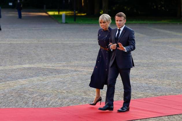 French president Emmanuel Macron and his wife Brigitte Macron attends a social dinner as part of the NATO Summit at the World Forum in The Hague, the Netherlands, 24 June 2025. The Netherlands hosts the NATO Summit in The Hague on 24 and 25 June. NATO Summit in The Hague !ACHTUNG: NUR REDAKTIONELLE NUTZUNG! Copyright: xJ.J.Guillenx GRAF3995 20250624-55017224468_1