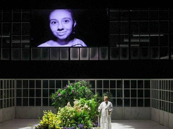 RUSSIA, MOSCOW - SEPTEMBER 16, 2025: Actor Alexander Morovov as Boris Babochkin performs in a scene from a production titled Four Days in the 25th Frame based on a play by Olya Mukhina and staged by Yevgeny Kamenkovich at the Pyotr Fomenko Workshop Theatre Moscow Russia - ZUMAt113 20250916_zaa_t113_142 Copyright: xSergeixShakhidzhanyanx
