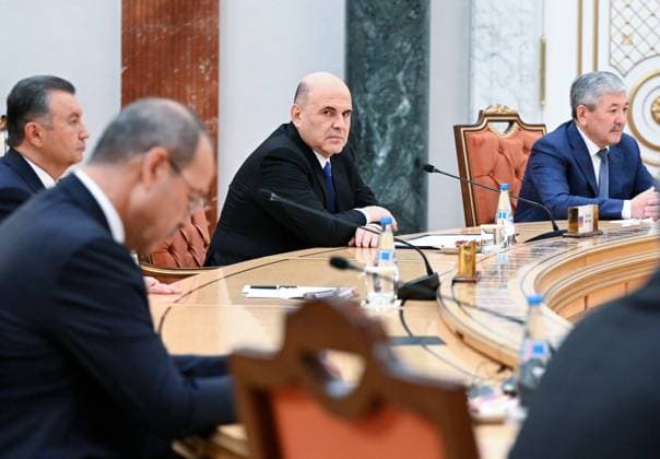 Belarus Eurasian Intergovernmental Council 9016642 30.09.2025 Russian Prime Minister Mikhail Mishustin attends a meeting of participants of the Eurasian Intergovernmental Council with Belarusian President Alexander Lukashenko in Minsk, Belarus. Alexander Miridonov Sputnik Minsk Belarus Copyright: xAlexanderxMiridonovx