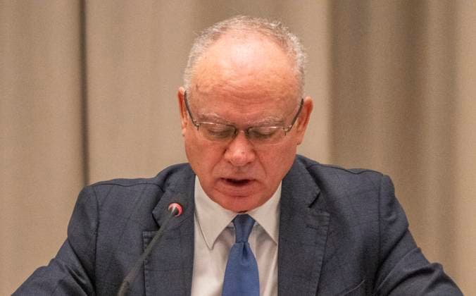 October 20, 2025, Geneva, Geneva, Switzerland: Geneva Switzerland, 10 20 2025: .Rapporteur CHAPERSON explained the issues during the 16th UN conference on Trade and Development (United Nations Conference on Trade and Development) and which is also the 16th session of the 16th UN conference on Trade and Development, which brings together heads of state and government, ministers and other key stakeholders from business, civil society and academia to address issues of global trade and economic development and took place at United Nations of Geneva in Geneva. Geneva Switzerland - ZUMAd206 20251020_zip_d206_008 Copyright: xEricxDubostx