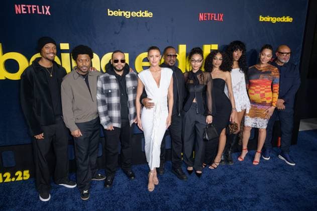 Being Eddie Premiere - Los Angeles, USA LOS ANGELES, USA. November 12, 2025: Eddie Murphy, Bria Murphy, Zola Ivy Murphy, Eric Murphy, Shayne Audra Murphy, Miles Mitchell Murphy, Paige Butcher, Christian Murphy & Bella Murphy at the premiere for Netflix s Being Eddie at the Tudum Theatre. Los Angeles CA USA Copyright: xPaulxSmith Featureflashx