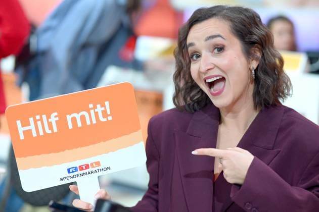 Daria SEMKOV, presenter portrait, portrait, portrait, cropped single image, single subject, 30 RTL Spendenmarathon Wir helfen Kindern , television, 20 21 11 2025 in Huerth, Germany,