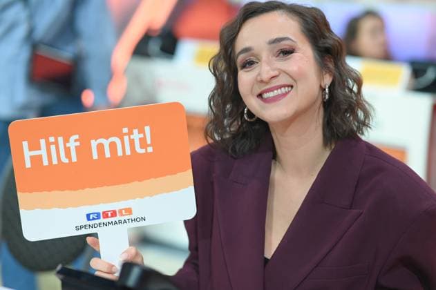 Daria SEMKOV, presenter portrait, portrait, portrait, cropped single image, single subject, 30 RTL Spendenmarathon Wir helfen Kindern , television, 20 21 11 2025 in Huerth, Germany,