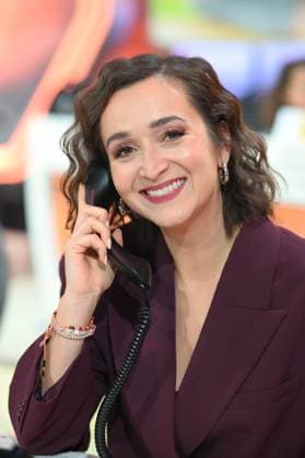 Daria SEMKOV, presenter portrait, portrait, portrait, cropped single image, single subject, 30 RTL Spendenmarathon Wir helfen Kindern , television, 20 21 11 2025 in Huerth, Germany,