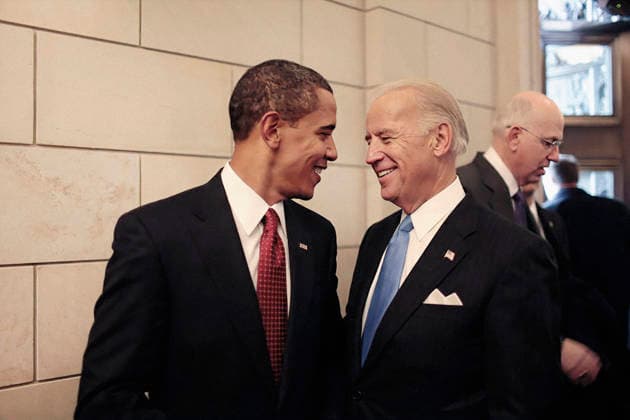 January 20, 2009, Washington, Dc, USA: U.S. President Barack Obama talking with U.S. Vice President Joe Biden after departure of former U.S. President George W. Bush and former U.S. First Lady Laura Bush following Inaugural Ceremony, Washington, D.C., USA, Pete Souza, Office of White House Photography, January 20, 2009 Washington USA - ZUMAg145 20090120_zap_g145_002 Copyright: xJTxVintagex