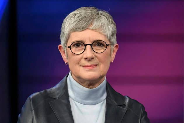 v l Britta Haßelmann, B˜90 Greens parliamentary group leader , GER, Berlin, Studio, as a guest on Maischberger, political talk show, TV, format, with presenter Sandra Maischberger, Das Erste, from Adlershof Am Studio 20, 05 May 2026, Copyright: HMBxMedia UwexKoch