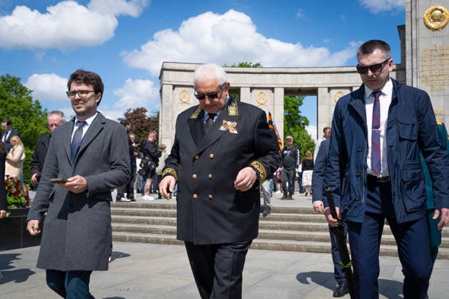 Russia, Ambassador, Sergej Netschajew, rally Berlin, 9 May, Victory Day, Russia, Ambassador, Sergej Netschajew, rally, Straße des 17 Juni, Memorial Berlin Berlin GER
