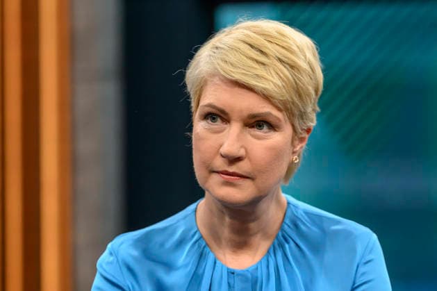in the picture from l Manuela Schwesig, Minister President Mecklenburg-Vorpommern, SPD, GER, Berlin, Studio, guest of Caren Miosga, Polittalk, TV, format, recording, Das Erste, from Adlershof at Studio 20, topic How does the SPD want to regain trust, Ms. Schwesig 10 05 2026 Copyright: HMBxMedia UwexKoch