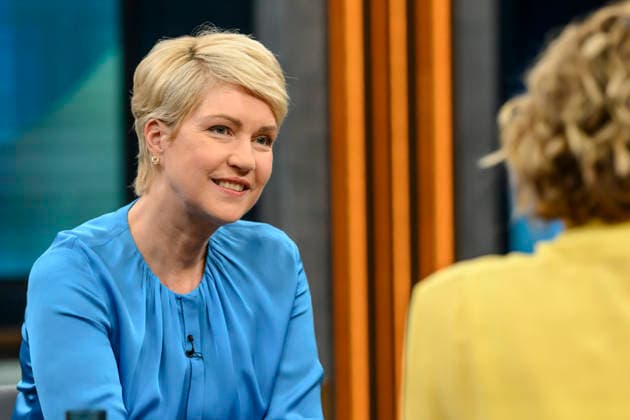 in the picture from l Manuela Schwesig, Minister President Mecklenburg Vorpommern, SPD, GER, Berlin, Studio, guest of Caren Miosga, Polittalk, TV, format, recording, Das Erste, from Adlershof at Studio 20, topic How does the SPD want to regain trust, Ms. Schwesig 10 05 2026 Copyright: HMBxMedia UwexKoch