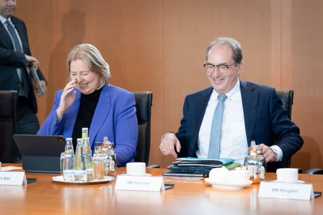 Cabinet meeting, Federal Government, Kick-off Kick-off, Cabinet meeting, Federal Government, Alexander Dobrindt, Federal Minister of the Interior, Bärbel Bas, Federal Minister, Labor, Social Affairs Berlin Berlin GER