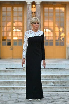 The French president and his wife, First Lady Brigitte Macron, host the U.S. president for a dinner celebrating the 250th anniversary of U.S. independence at the Palace of Versailles, France, on June 17, 2026. Christian Liewig Bestimage. The French President and his wife, First Lady Brigitte Macron, welcome the U.S. President to a dinner celebrating the 250th anniversary of U.S. independence at the Palace of Versailles, southwest of Paris, France, on June 17, 2026 Versailles, France,detected_source_language Copyright: xChristianxLiewigx xBestimagexChristianxLiewigx xBestimagex