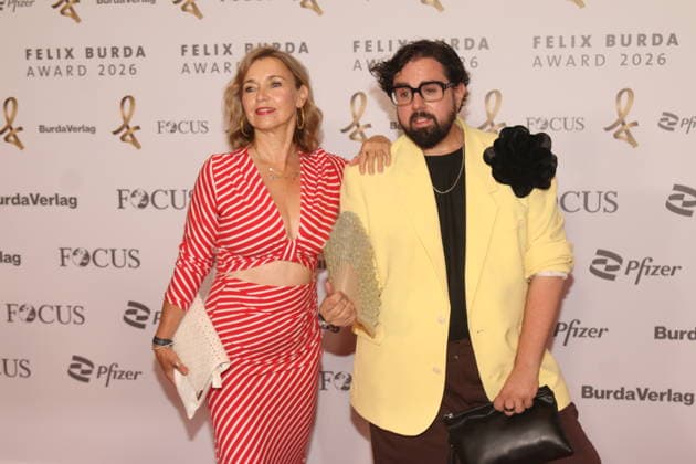 Tina Ruland and Steven Preisner at the 21st Felix Burda Award Ceremony in 2026 at the Axica Congress and Conference Center in Berlin, June 21, 2026,detected_source_language Copyright: xAgenturxMatthiasxWehnertx xM.xGränzdörferx