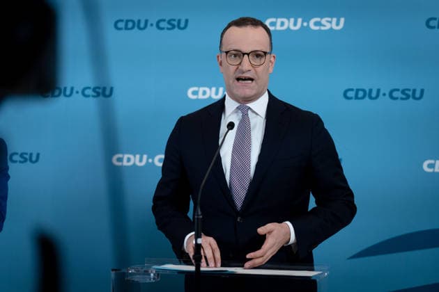 Bundestag Parliamentary Group, CDU CSU, Jens Spahn Press Statement, Bundestag, Bundestag Parliamentary Group, CDU CSU, Chairman, Jens Spahn, CDU Berlin, Berlin, GER,detected_source_language