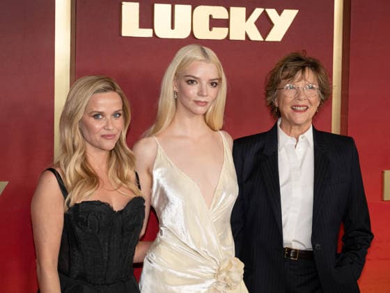 July 13, 2026, West Hollywood, California, USA: American actress and producer REESE WITHERSPOON, 50, actress ANYA TAYLOR-JOY, 30, and American actress ANNETTE BENING, 68, attend Apple TV s Lucky Red Carpet. West Hollywood USA - ZUMAb173 20260713_aap_b173_035 Copyright: xBillyxBennightx