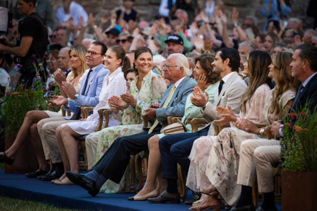 BORGHOLM, SWEDEN, July 14, 2026: Prince Daniel, Princess Estelle, Prince Oscar, Crown Princess Victoria, King Carl Gustaf, Queen Silvia, Prince Carl Philip, and Princess Sofia attended the Victoria Concert at the Borgholm Castle Ruins as part of the celebration of Crown Princess Victoria’s birthday on Öland xx Copyright: x62610x KsILgGTUEyo
