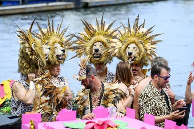 Amsterdam, The Netherlands, 2026-08-01 13:32:39 AMSTERDAM, 01-08-2026, Canals of Amsterdam. Amsterdam is the host city for WorldPride. Under the theme UNITY, equal rights, visibility, and international solidarity take center stage. The program includes the Pride Walk, Canal Parade, and a conference, among other things. PHOTO: NLBeeld Patrick van Emst Credit: NL Beeld Patrick van Emst Copyright: xx x