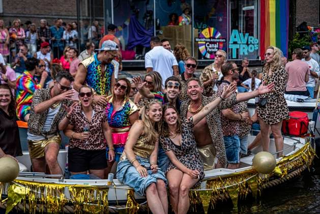 August 1, 2026, Amsterdam, North Holland, Netherlands: August 1, 2026, Amsterdam, the Netherlands. Hundreds of thousands of spectators joined the 30th edition of the Pride Canal Parade, the highlight of WorldPride Amsterdam 2026. This yearâ€⠢s parade also included the WorldPride Stadium grandstand, with seating for approximately 10,000 people to watch as floats pass. Amsterdam Netherlands - ZUMAp202 20260801_zip_p202_114 Copyright: xJamesxPetermeierx