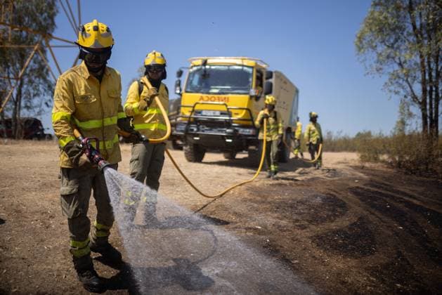 The number of ground personnel fighting the fire in Niebla has increased to 150, with 18 aerial resources. Infoca personnel are battling the wildfire that broke out in the town of Niebla, in Huelva. August 7, 2028, in Niebla, Huelva, Andalusia, Spain: Andalusia’s Forest Fire Emergency Plan (Plan Infoca) has increased the number of ground personnel from 80 to 150 this Friday to contain the forest fire that broke out Thursday afternoon in the Raboconejo area of Niebla, Huelva, which remains in the emergency phase, Operational Level 1, and which has forced the preventive evacuation of 23 residents from the hamlets of Raboconejo and Caballón. Likewise, 18 aerial resources continue to operate in the area. AUGUST 7, 2026 Niebla, Huelva, Andalusi Copyright: xClaraxCarrascox 7705130