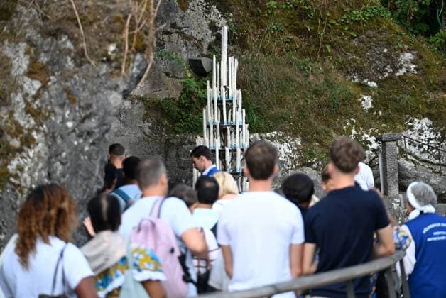 AUGUST 15, LOURDES, BASTIEN ARBERET, MAXPPP, 153rd National Assumption Pilgrimage, Mass on the Meadow for August 15, 2026, at the Sanctuary of Our Lady of Lourdes, Hautes-Pyrénées, Massabielle Grotto 153rd National Assumption Pilgrimage: Mass on the Meadow for August 15, 2026, at the Sanctuary of Our Lady of Lourdes, Hautes-Pyrénées LOURDES HAUTES-PYRÉNÉES FRANCE Copyright: xBASTIENxARBERET MAXPPP MAXPPPxBASTIENxARBERETx ARB_4419 ARBx4419