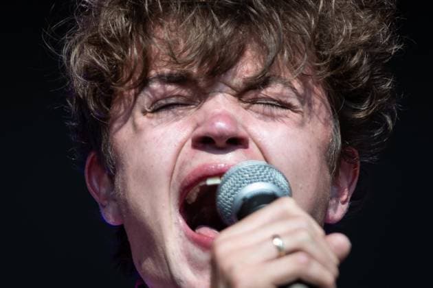 August 18, 2026, Vilar De Mouros, Portugal: British singer Tom A. Smith performs during the opening concert of Vilar de Mouros Festival 2026. Opening day of the Vilar de Mouros Festival 2026, including the surrounding area, the historic Roman bridge, festivalgoers arriving and relaxing near the river, local restaurants, security presence, and the first band performing on stage. Vilar de Mouros is one of the oldest music festivals in Portugal, often described as the country™s Woodstock. Vilar De Mouros Portugal - ZUMAs197 20260818_aaa_s197_065 Copyright: xDiogoxBaptistax