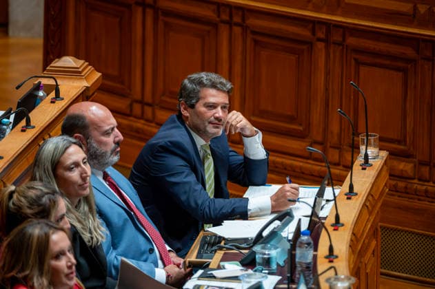 September 8, 2026, Lisbon, Lisbon, Portugal: Party leader Andro Ventura listening during the motion of censure debate against the government at the Assembly of the Republic in Lisbon. Lisbon Portugal - ZUMAr238 20260908_zip_r238_042 Copyright: xRicardoxRochax
