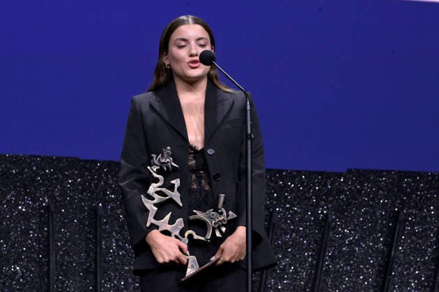 Closing Ceremony of the Venice International Film Festival Actress Malou Khebizi receives the Marcello Mastroianni Award for Best Emerging Performer for *A Place to Heal* during the closing gala of the Venice International Film Festival on September 11, 2026, in Venice, Italy. The festival, the oldest in the world, celebrated its 83rd edition this year. The international jury, chaired by Maggie Gyllenhaal, presented the Golden Lion for Best Film and the other official awards: the Grand Jury Prize, the Silver Lion for Best Director, Volpi Cups for Best Actress and Best Actor, Best Screenplay Award, Special Jury Prize, and the Marcello Mastroianni Award for Young Talent. SEPTEMBER 12, 2026 VENICE FILM FESTIVAL FILM AWARDS ACTORS ACTRESSES DI Copyright: xRoccoxSpazianix 7769618
