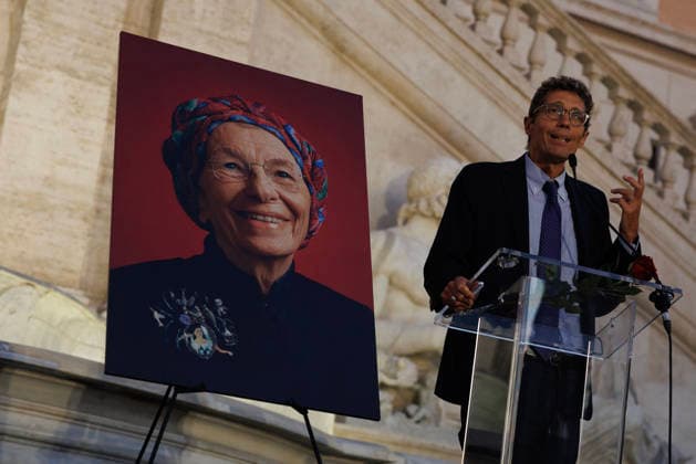 September 14, 2026, Rome, Italia, Italy: Riccardo Magi during the public commemoration for Emma Bonino in Piazza del Campidoglio, Rome, 14 09 2026 Rome Italy - ZUMAa289 20260914_zia_a289_076 Copyright: xFrancescoxFotiax xAgfx