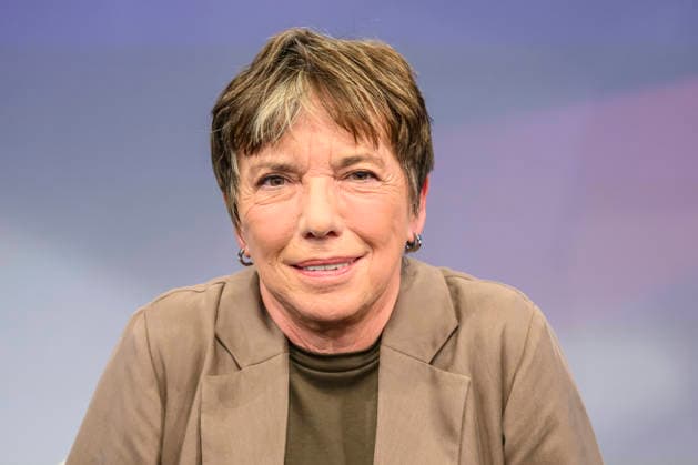 Pictured, from left: Margot Käßmann, theologian, Germany, Berlin, studio, guest on Maischberger, political talk show, TV, program, with host Sandra Maischberger, Das Erste, from Studio 20 in Adlershof, September 16, 2026, Copyright: HMBxMedia UwexKoch
