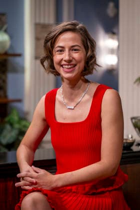September 16, 2026, ARD telenovela *STURM DER LIEBE*, photo shoot for Season 23 on the film set in Munich, at Bavaria Film in Geiselgasteig, in the studio set of the fictional Hotel Fürstenhof. The new season premieres on November 4, 2026. Actress Pippa Fee Rupperti, who plays Emilia Jakobi, on the set of the series on September 16, 2026, ARD series *Sturm de