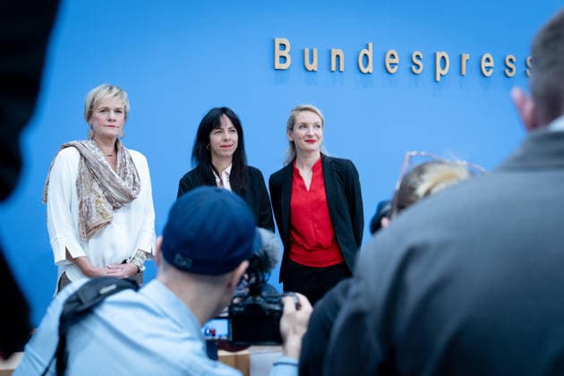 Federal Press Conference, The Left Berlin, BPK, The Left, Elections, Mecklenburg-Western Pomerania, Ines Schwerdtner, Chairwoman, Elif Eralp, mayoral candidate, Simone Oldenburg, lead candidate for Berlin Berlin GER