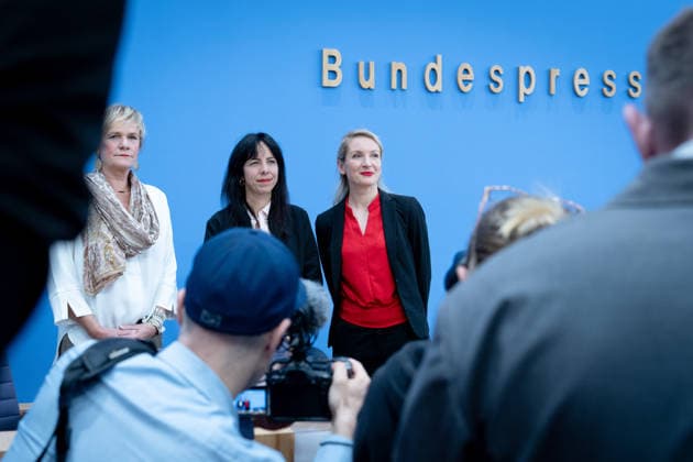 Federal Press Conference, The Left Berlin, BPK, The Left, Elections, Mecklenburg-Western Pomerania, Ines Schwerdtner, Chairwoman, Elif Eralp, mayoral candidate, Simone Oldenburg, lead candidate for Berlin Berlin GER