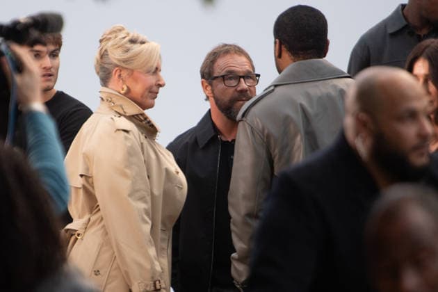 Burberry SS27 Runway Show Arrivals at Chelsea College of Arts, London, UK (L-R) - Hannah Walters, Stephen Graham and Chiwetel Ejiofor attends Burberry s SS27 Runway Show during London Fashion Week at Chelsea College of Arts, London, England, UK on Monday 21 September, 2026., Credit:Justin Ng Avalon UK, England, London, Chelsea College of Arts Copyright: xJustinxNgx xAvalonx 1137134246
