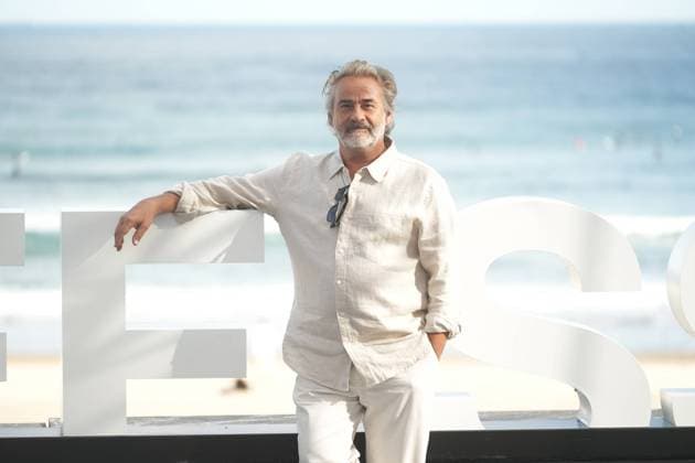 Roberto Bueso, Eduard Fernandez, Meritxell Calvo, Adam Jezierski, Francesco Carril, Cristina Plazas, Jaime Ortiz photocall of premiere El Mal Padre during the 74nd San Sebastian Film Festival in San Sebastian, Spain, on Tuesday, 22 September, 2026. Cordon Press