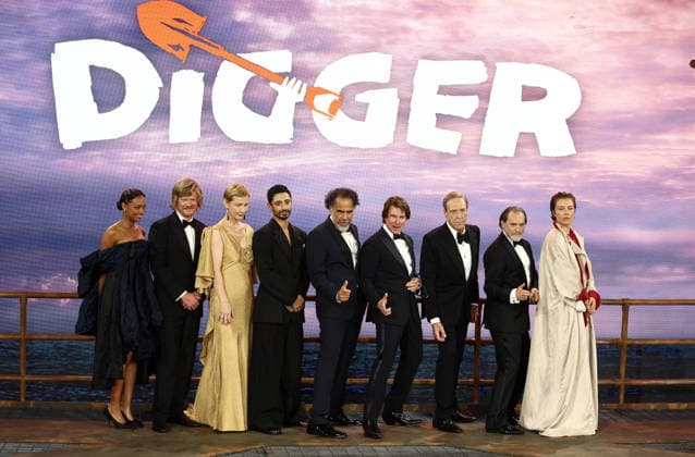 September 22, 2026, London, United Kingdom: Sophie Wilde, Jesse Plemons, Sandra Huller, Riz Ahmed, Alejandro Gonzalez Inarritu, Tom Cruise, John Goodman, Michael Stuhlbarg and Emma D™Arcy attend the Digger Film And TV Charity Royal Film Performance And Global Premiere at Leicester Square Gardens. London United Kingdom - ZUMAs197 20260922_aaa_s197_360 Copyright: xFredxDuvalx