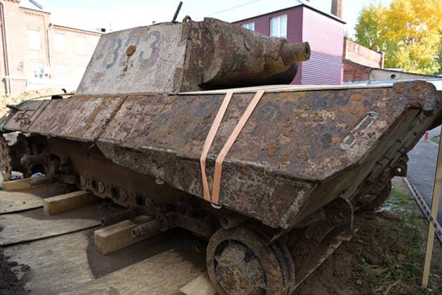 Russia WWII German Tank Discovery 9249312 23.09.2026 A German Panzerkampfwagen V Panther tank from World War II, which was found underground during construction work, is on display at Kazan National Research Technological University in Kazan, Republic of Tatarstan, Russia. The tank was previously used as a laboratory for testing explosives. Maksim Bogodvid Sputnik Kazan Republic of Tatarstan Russia Copyright: xMaksimxBogodvidx