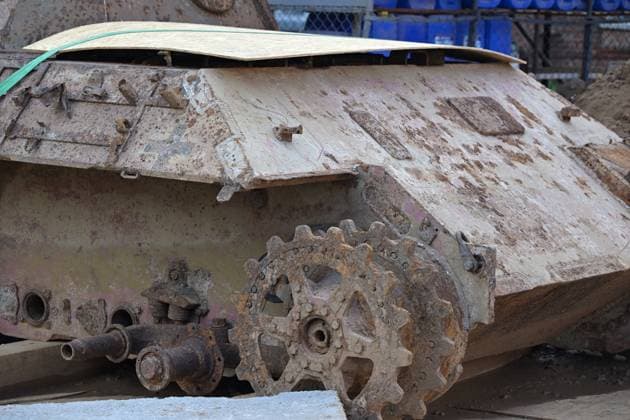Russia WWII German Tank Discovery 9249313 23.09.2026 A German Panzerkampfwagen V Panther tank from World War II, which was found underground during construction work, is on display at Kazan National Research Technological University in Kazan, Republic of Tatarstan, Russia. The tank was previously used as a laboratory for testing explosives. Maksim Bogodvid Sputnik Kazan Republic of Tatarstan Russia Copyright: xMaksimxBogodvidx