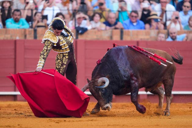 Second Subscription Bullfight of the San Miguel Fair in Seville: Alejandro Talavante during the second subscription bullfight of the San Miguel Fair at the Real Maestranza de Caballería on September 25, 2026, in Seville, Andalusia, Spain José María Manzanares, Alejandro Talavante, and Juan Ortega fought bulls from Puerto de San Lorenzo and Ventana de San Lorenzo during the first subscription bullfight of the San Miguel Fair on September 25, 2026, in Seville, Andalusia, Spain Copyright: xJoaquinxCorcherox 7800453