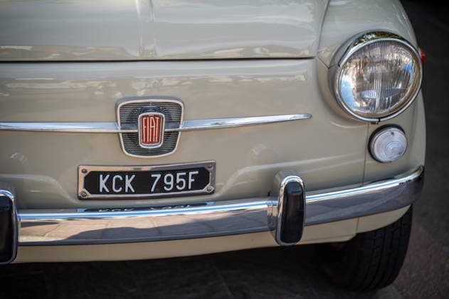 September 26, 2026, London, United Kingdom: The front of a vintage Fiat 500 on display at the King™s Cross Classic Car Boot Sale in London. The Kings Cross Classic Car Boot Sale returned to Granary Square and Stable Street, King™s Cross, London, for its 11th year. Held several times throughout the year, the event brings together vintage fashion, second-hand clothing, jewellery, homewares, collectables and vinyl records alongside classic cars, motorcycles and commercial vehicles. Visitors browsed stalls and traders, with many making a special effort to dress in period clothing inspired by the 1950s, 1960s and 1970s.continuing a tradition associated with the event. London United Kingdom - ZUMAs197 20260926_aaa_s197_367 Copyright: xJamesxWilloughbyx