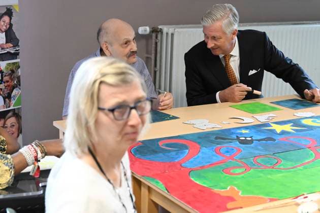 Royal Visit To The Province Of Liege LIÈGE, BELGIUM - SEPTEMBER 29: King Philippe and Queen Mathilde are visiting the province of Liège. Their itinerary begins at the nonprofit organization Le Bercail in Liège, a day and residential center for adults with intellectual disabilities. There, the King and Queen will view the memorial wall La Cabane du souvenir and an apartment adapted for people with limited mobility. They will also take part in an art workshop, during which they will create a collaborative artwork together with several beneficiaries. September 29, 2026 in Liège, Belgium, 29 09 2026 Liège Belgium Copyright: xBertxVanxDenxBrouckex