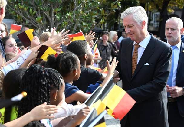 Royal Visit To The Province Of Liege LIÈGE, BELGIUM - SEPTEMBER 29: King Philippe and Queen Mathilde are visiting the province of Liège. The King and Queen will proceed to Place Saint-Lambert (Espace Tivoli) in Liège, where they will meet with local residents. September 29, 2026 in Liège, Belgium, 29 09 2026 Liège Belgium Copyright: xBertxVanxDenxBrouckex