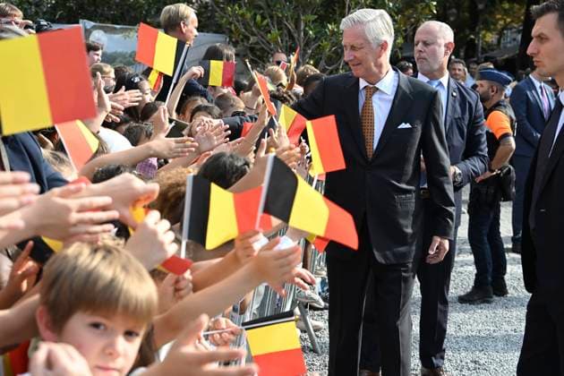 Royal Visit To The Province Of Liege LIÈGE, BELGIUM - SEPTEMBER 29: King Philippe and Queen Mathilde are visiting the province of Liège. The King and Queen will proceed to Place Saint-Lambert (Espace Tivoli) in Liège, where they will meet with local residents. September 29, 2026 in Liège, Belgium, 29 09 2026 Liège Belgium Copyright: xBertxVanxDenxBrouckex