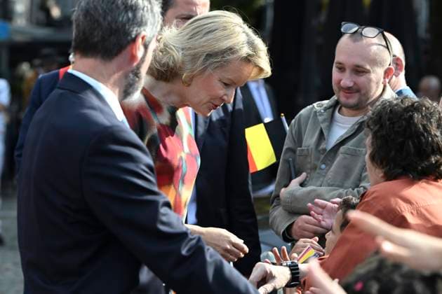 Royal Visit To The Province Of Liege LIÈGE, BELGIUM - SEPTEMBER 29: King Philippe and Queen Mathilde are visiting the province of Liège. The King and Queen will proceed to Place Saint-Lambert (Espace Tivoli) in Liège, where they will meet with local residents. September 29, 2026 in Liège, Belgium, 29 09 2026 Liège Belgium Copyright: xBertxVanxDenxBrouckex