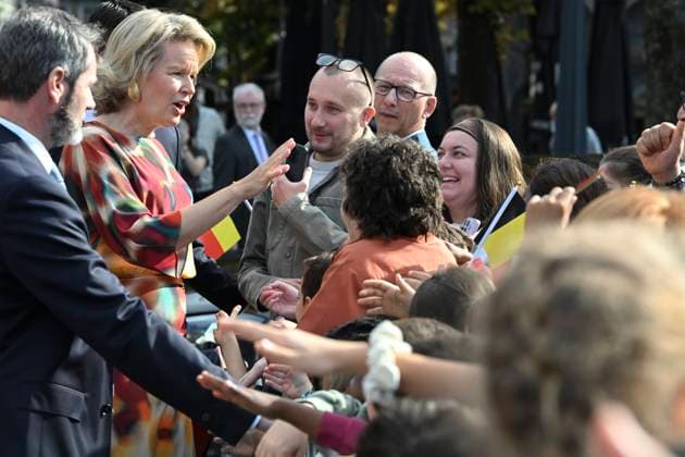 Royal Visit To The Province Of Liege LIÈGE, BELGIUM - SEPTEMBER 29: King Philippe and Queen Mathilde are visiting the province of Liège. The King and Queen will proceed to Place Saint-Lambert (Espace Tivoli) in Liège, where they will meet with local residents. September 29, 2026 in Liège, Belgium, 29 09 2026 Liège Belgium Copyright: xBertxVanxDenxBrouckex