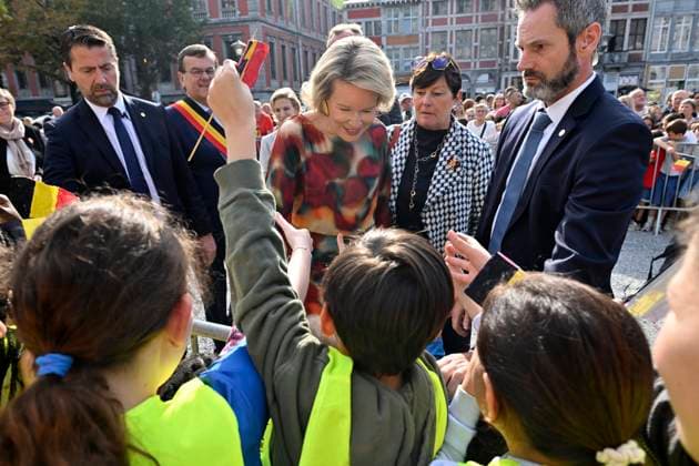 Royal Visit To The Province Of Liege LIÈGE, BELGIUM - SEPTEMBER 29: King Philippe and Queen Mathilde are visiting the province of Liège. The King and Queen will proceed to Place Saint-Lambert (Espace Tivoli) in Liège, where they will meet with local residents. September 29, 2026 in Liège, Belgium, 29 09 2026 Liège Belgium Copyright: xBertxVanxDenxBrouckex