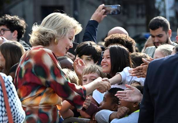 Royal Visit To The Province Of Liege LIÈGE, BELGIUM - SEPTEMBER 29: King Philippe and Queen Mathilde are visiting the province of Liège. The King and Queen will proceed to Place Saint-Lambert (Espace Tivoli) in Liège, where they will meet with local residents. September 29, 2026 in Liège, Belgium, 29 09 2026 Liège Belgium Copyright: xBertxVanxDenxBrouckex