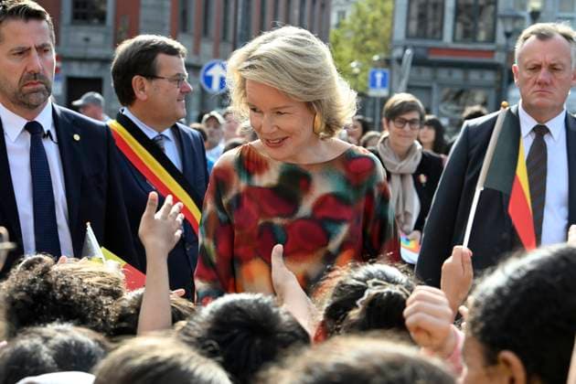 Royal Visit To The Province Of Liege LIÈGE, BELGIUM - SEPTEMBER 29: King Philippe and Queen Mathilde are visiting the province of Liège. The King and Queen will proceed to Place Saint-Lambert (Espace Tivoli) in Liège, where they will meet with local residents. September 29, 2026 in Liège, Belgium, 29 09 2026 Liège Belgium Copyright: xBertxVanxDenxBrouckex